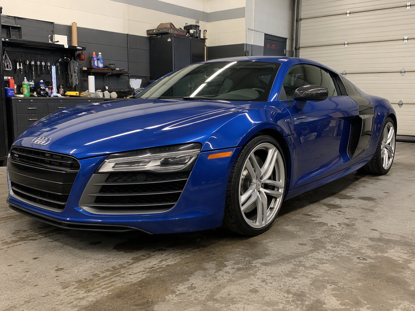 After · Audi R8 repaired